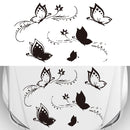 D-907 Butterflies Pattern Car Modified Decorative Sticker(Black)