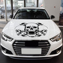 D-923 Three Skulls Pattern Car Modified Decorative Sticker(Black)
