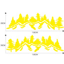 2 PCS/Set D-924 Mountain Woods Pattern Car Modified Decorative Sticker(Yellow)