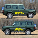 2 PCS/Set D-924 Mountain Woods Pattern Car Modified Decorative Sticker(Yellow)