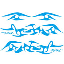 2 PCS/Set D-925 Flame Pattern Car Modified Decorative Sticker(Blue)