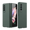 For Samsung Galaxy Z Fold4 Oil-sprayed Bare Metal Feel Ultra-thin Folding Phone Case(Green)