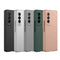 For Samsung Galaxy Z Fold4 Oil-sprayed Bare Metal Feel Ultra-thin Folding Phone Case(Silver)