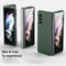 For Samsung Galaxy Z Fold4 Oil-sprayed Bare Metal Feel Ultra-thin Folding Phone Case(Silver)