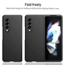 For Samsung Galaxy Z Fold4 Oil-sprayed Bare Metal Feel Ultra-thin Folding Phone Case(Silver)