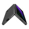 For Samsung Galaxy Z Fold4 Oil-sprayed Bare Metal Feel Ultra-thin Folding Phone Case(Silver)
