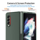For Samsung Galaxy Z Fold4 Oil-sprayed Bare Metal Feel Ultra-thin Folding Phone Case(Silver)