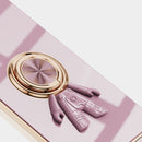 For Huawei P50 6D Plating Astronaut Ring Kickstand Phone Case(Light Purple)