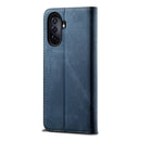 For Huawei Enjoy 50 4G / Nova Y70 Plus / Nova Y70 4G UItra Denim Texture Casual Style Leather Phone Case(Blue)
