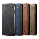 For Huawei Enjoy 50 4G / Nova Y70 Plus / Nova Y70 4G UItra Denim Texture Casual Style Leather Phone Case(Black)