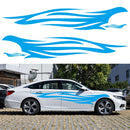 2 PCS/Set D-926 Fire Totem Pattern Car Modified Decorative Sticker(Blue)