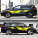 2 PCS/Set D-926 Fire Totem Pattern Car Modified Decorative Sticker(Yellow)