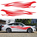2 PCS/Set D-926 Fire Totem Pattern Car Modified Decorative Sticker(Red)