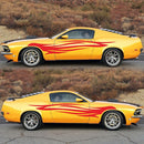 2 PCS/Set D-926 Fire Totem Pattern Car Modified Decorative Sticker(Red)