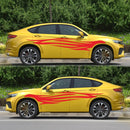 2 PCS/Set D-926 Fire Totem Pattern Car Modified Decorative Sticker(Red)