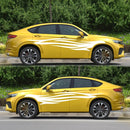 2 PCS/Set D-926 Fire Totem Pattern Car Modified Decorative Sticker(White)