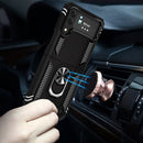 For Samsung Galaxy Z Flip4 Shockproof TPU + PC Phone Case with Holder(Black)