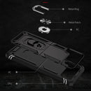 For Samsung Galaxy Z Flip4 Shockproof TPU + PC Phone Case with Holder(Black)
