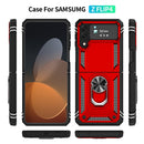 For Samsung Galaxy Z Flip4 Shockproof TPU + PC Phone Case with Holder(Red)