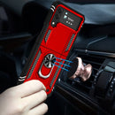 For Samsung Galaxy Z Flip4 Shockproof TPU + PC Phone Case with Holder(Red)