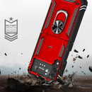 For Samsung Galaxy Z Flip4 Shockproof TPU + PC Phone Case with Holder(Red)