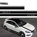 D-930 Lines Pattern Car Modified Decorative Sticker(Black)
