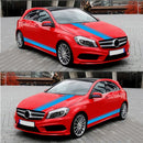 D-930 Lines Pattern Car Modified Decorative Sticker(Blue)