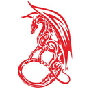 D-931 Pterosaur Pattern Car Modified Decorative Sticker(Red)