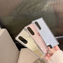 For Samsung Galaxy Z Fold4 Mirror Noodle PC Phone Case(Silver)