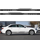 2 PCS/Set D-932 Stripe Pattern Car Modified Decorative Sticker(Black)