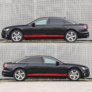 2 PCS/Set D-932 Stripe Pattern Car Modified Decorative Sticker(Red)
