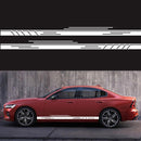 2 PCS/Set D-932 Stripe Pattern Car Modified Decorative Sticker(White)