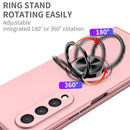 For Samsung Galaxy Z Fold4 Armor Ring Holder Phone Case(Pink)