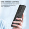 For Samsung Galaxy Z Fold4 Armor Ring Holder Phone Case(Black)
