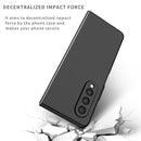 For Samsung Galaxy Z Fold4 Armor Foldable Phone Case(Black)
