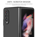 For Samsung Galaxy Z Fold4 Armor Foldable Phone Case(Black)