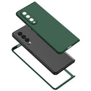 For Samsung Galaxy Z Fold4 Armor Foldable Phone Case(Dark Green)