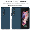 For Samsung Galaxy Z Fold4 Armor Foldable Phone Case(Dark Blue)
