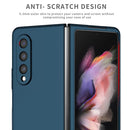 For Samsung Galaxy Z Fold4 Armor Foldable Phone Case(Dark Blue)