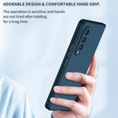 For Samsung Galaxy Z Fold4 Armor Foldable Phone Case(Dark Blue)