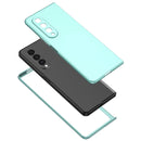 For Samsung Galaxy Z Fold4 Armor Foldable Phone Case(Sky Blue)