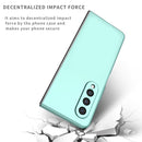For Samsung Galaxy Z Fold4 Armor Foldable Phone Case(Sky Blue)