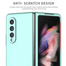 For Samsung Galaxy Z Fold4 Armor Foldable Phone Case(Sky Blue)