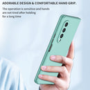 For Samsung Galaxy Z Fold4 Armor Foldable Phone Case(Sky Blue)