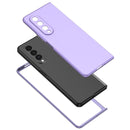 For Samsung Galaxy Z Fold4 Armor Foldable Phone Case(Purple)