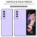 For Samsung Galaxy Z Fold4 Armor Foldable Phone Case(Purple)