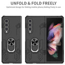 For Samsung Galaxy Z Fold4 Matte UV Shockproof Phone Case(Black)