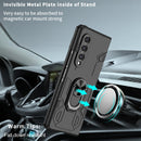 For Samsung Galaxy Z Fold4 Matte UV Shockproof Phone Case(Black)