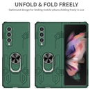 For Samsung Galaxy Z Fold4 Matte UV Shockproof Phone Case(Dark Green)