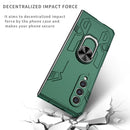 For Samsung Galaxy Z Fold4 Matte UV Shockproof Phone Case(Dark Green)